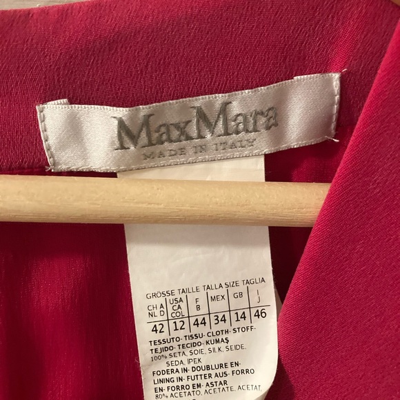 Maxmara 100% vintage silk magenta dress - Picture 4 of 4